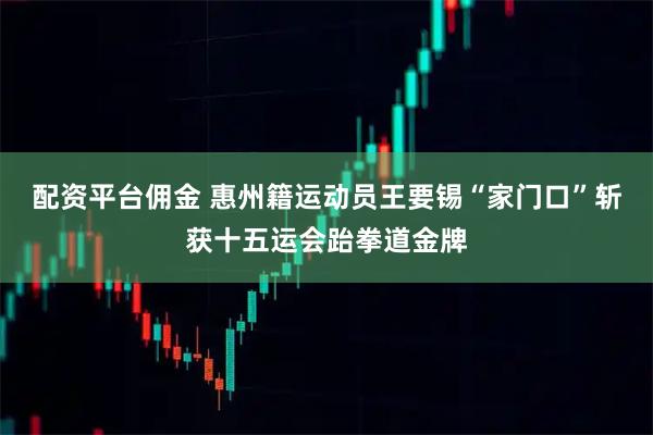配资平台佣金 惠州籍运动员王要锡“家门口”斩获十五运会跆拳道金牌